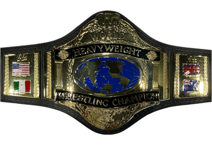 WWF 1986 Hulk Hogan Signed Figures Toy Company Title Belt