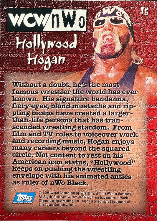 Topps Hollywood Hogan WCW NWO Trading Card