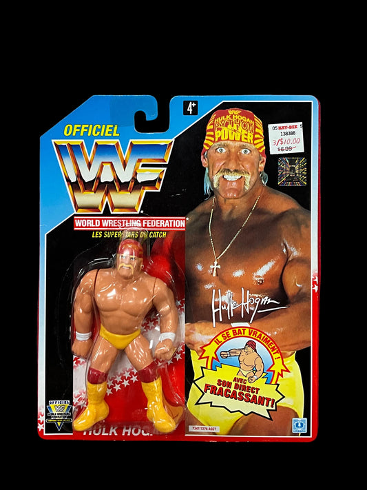 WWF Hulk Hogan Hasbro Figure French Version Unsigned