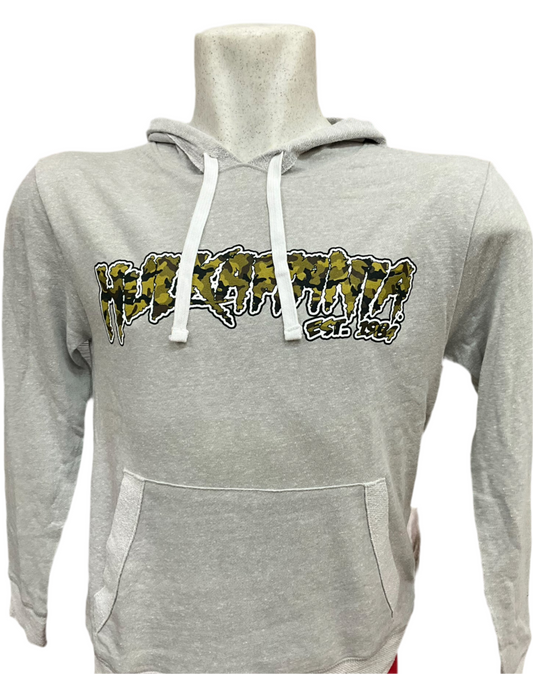 Gray Hulkamania Camo Adult Hoodie