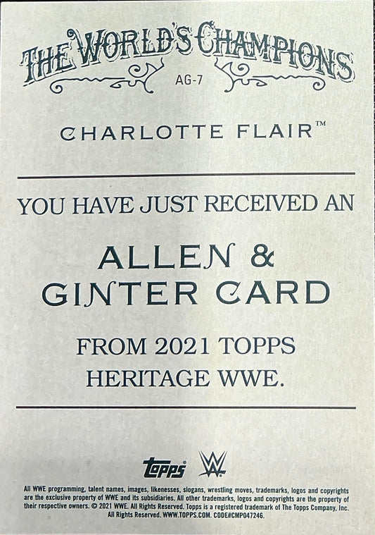 Topps Charlotte Flair Trading Card