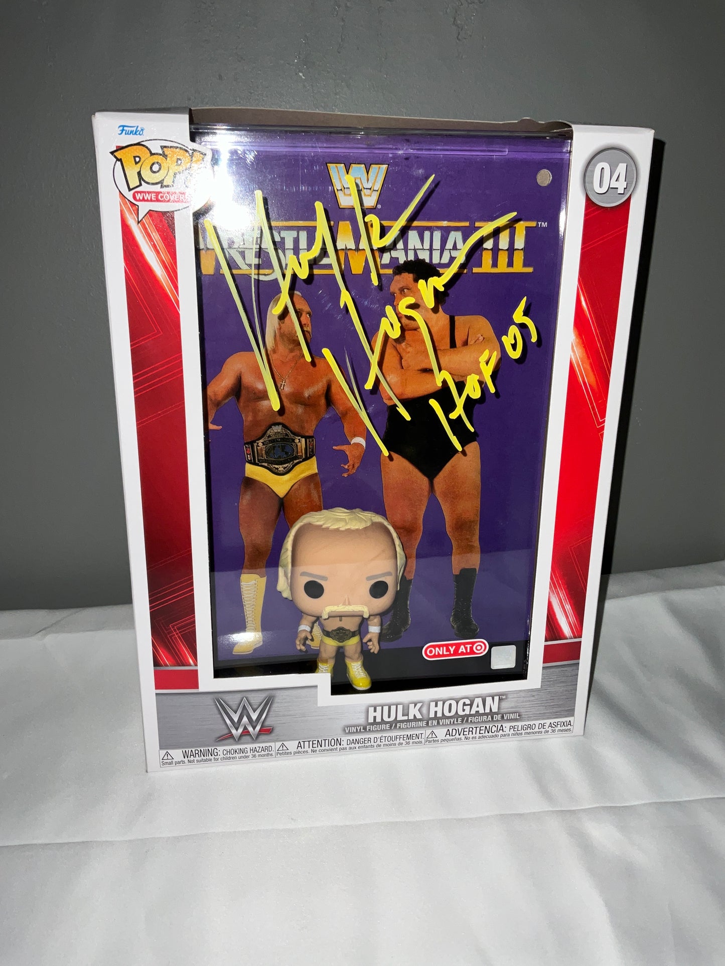 Signed Hulk Andre Wrestlemania III Funko Pop! #04