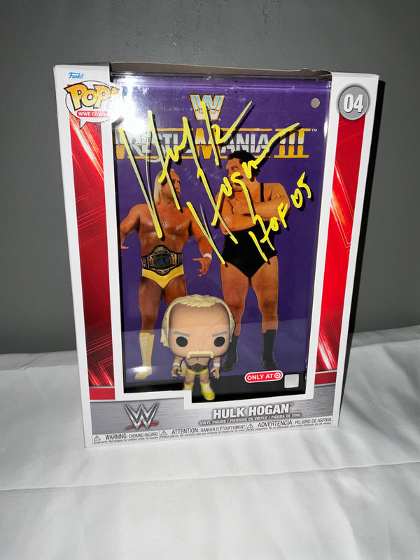 Hulk Andre Wrestlemania III Funko Pop Signed
