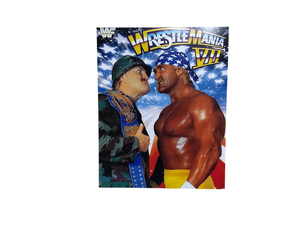 Hulk Hogan Sergeant Slaughter Wrestlemania VII Unsigned 8x10 Photo