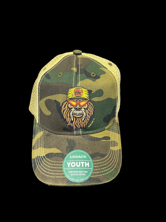 Youth Vintage Camo/Brown Hulksquatch Trucker Hat