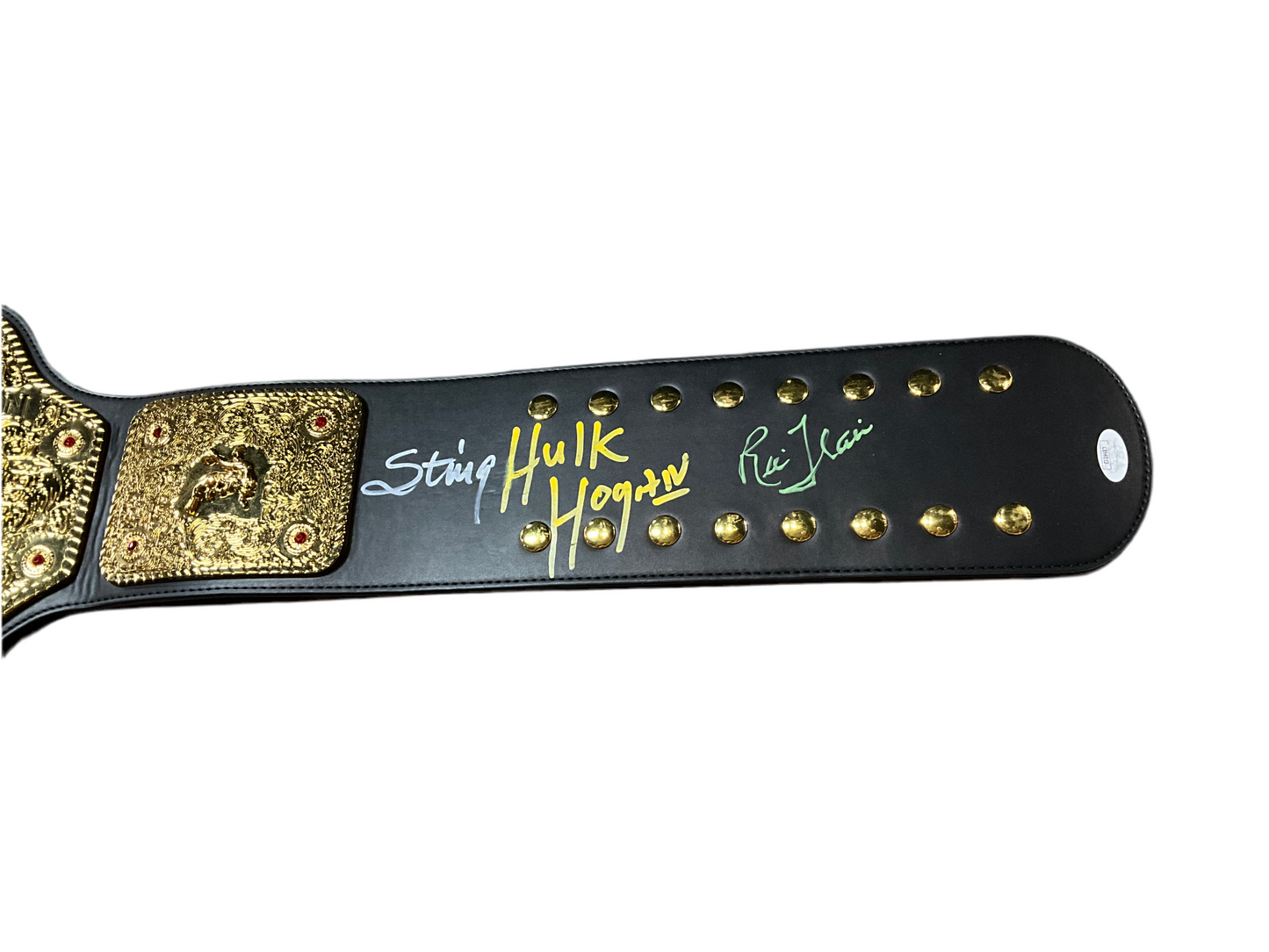 Official WWE Big Gold Replica Belt Multi Signed