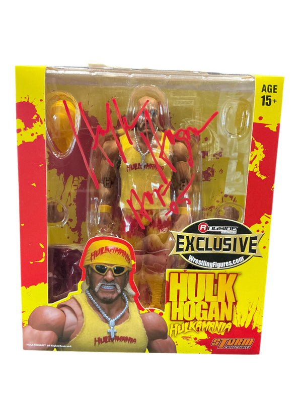 Signed Hulk Hogan Hulkamania Ringside Exclusive Storm Figure