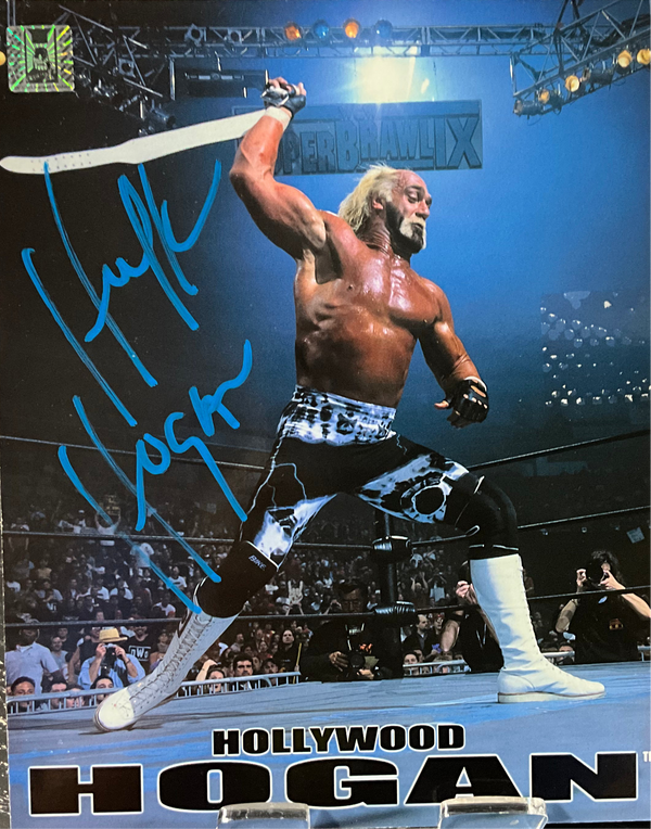 1999 WCW Hollywood Hogan Autographed 8x10 Photo
