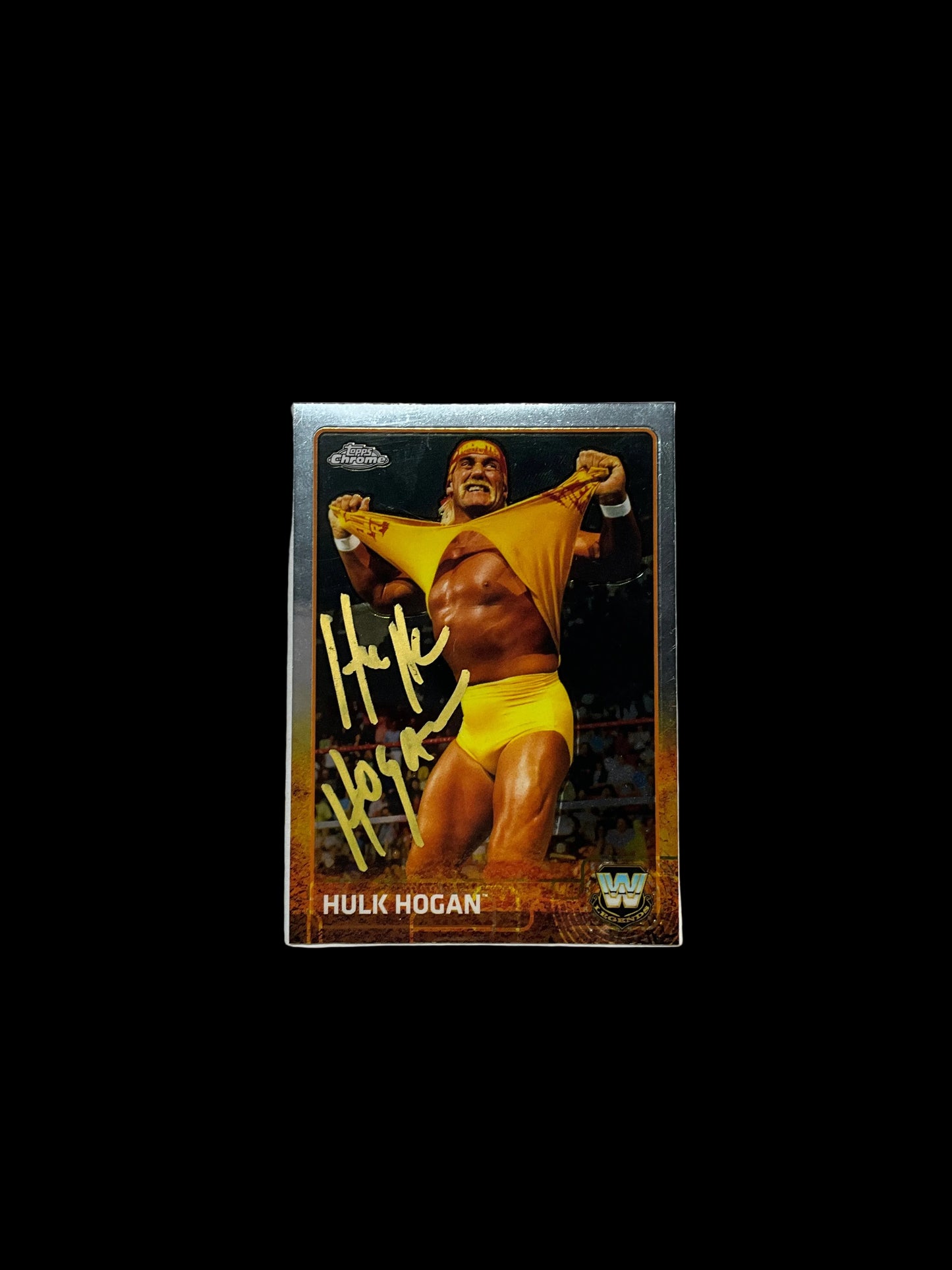 Hulk Hogan Signed Chrome Topps Trading Card #83