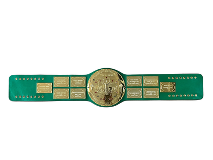24k Gold WWF Big Green Replica Title Belt Unsigned