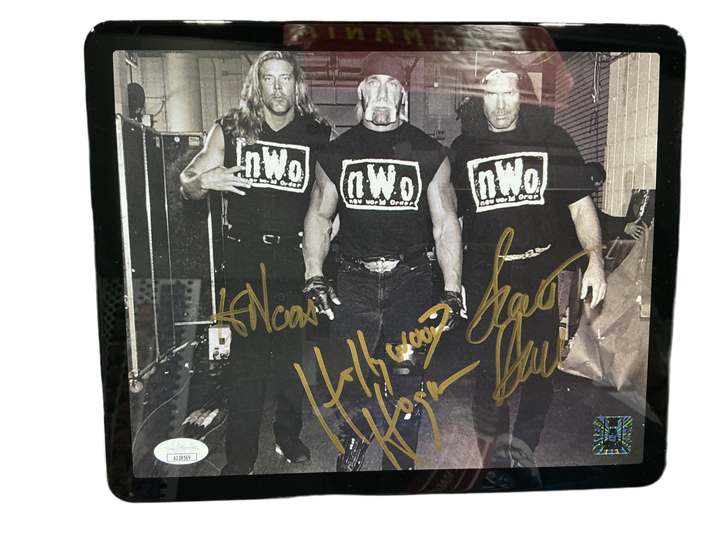 Triple Signed NWO Autographed 8x10 Photo
