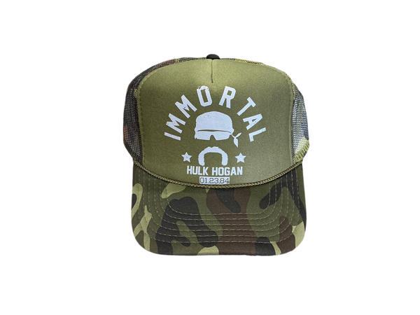 Green Camo/Green Immortal Trucker Hat