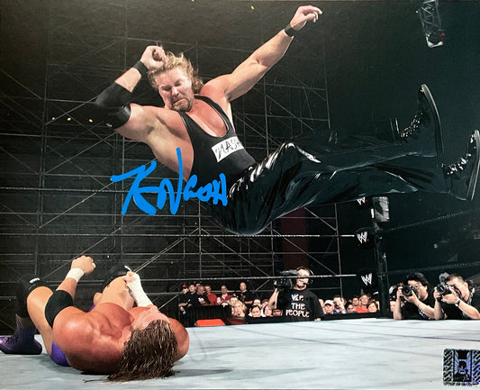 Kevin Nash Signed Elbow Drop Triple H 8x10 Photo