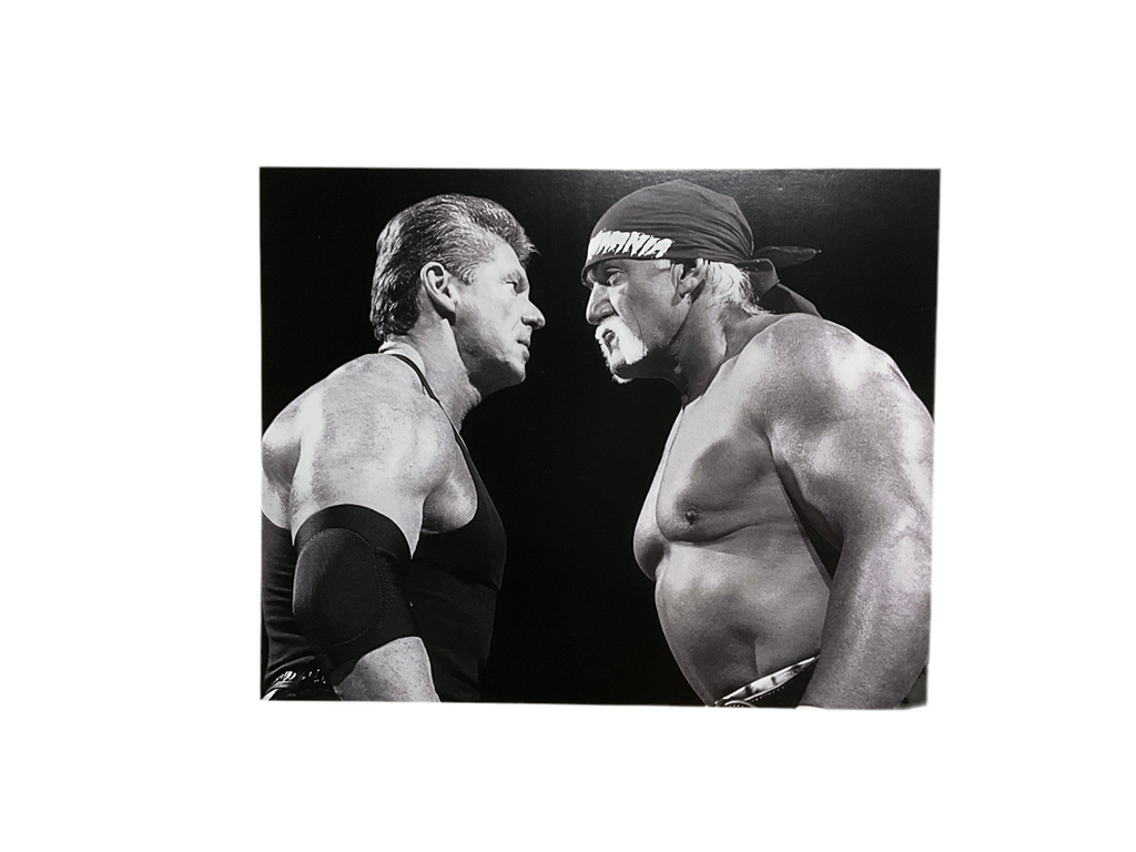 Hulk Hogan Vince McMahon Faceoff 2003 Unsigned 8x10