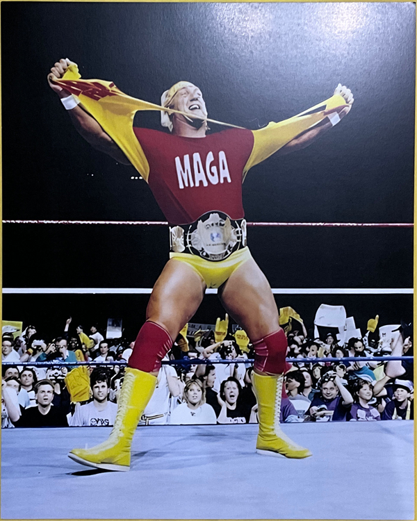 Maga Powers Shirt Rip Unsigned 8x10 Photo