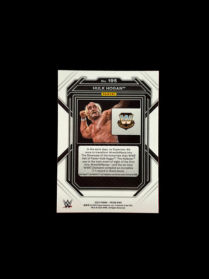 Hulk Hogan Prizm Panini #195 Trading Card Unsigned