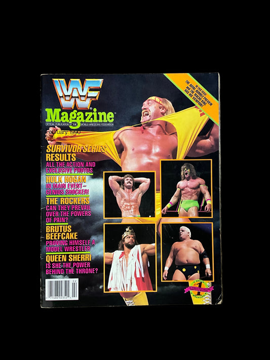 WWF Hulk Hogan Shirt Rip 1990 Unsigned Magazine