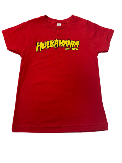 Red Hulkamania Youth T-Shirt