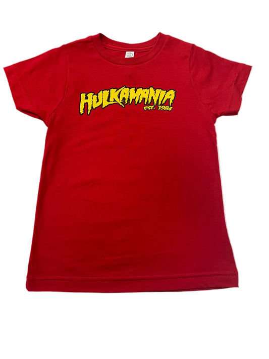 Red Hulkamania Youth T-Shirt
