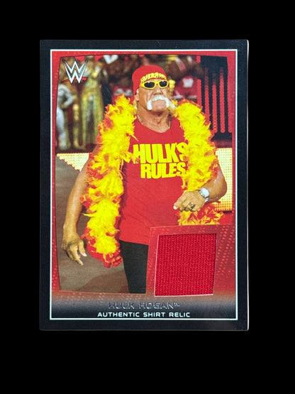 Hulk Hogan Authentic Shirt Relic Trading Card Unsigned