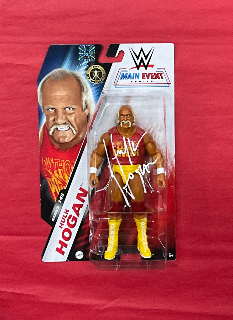 Hulk Hogan Python power Main Event Series 148 Autographed Figure