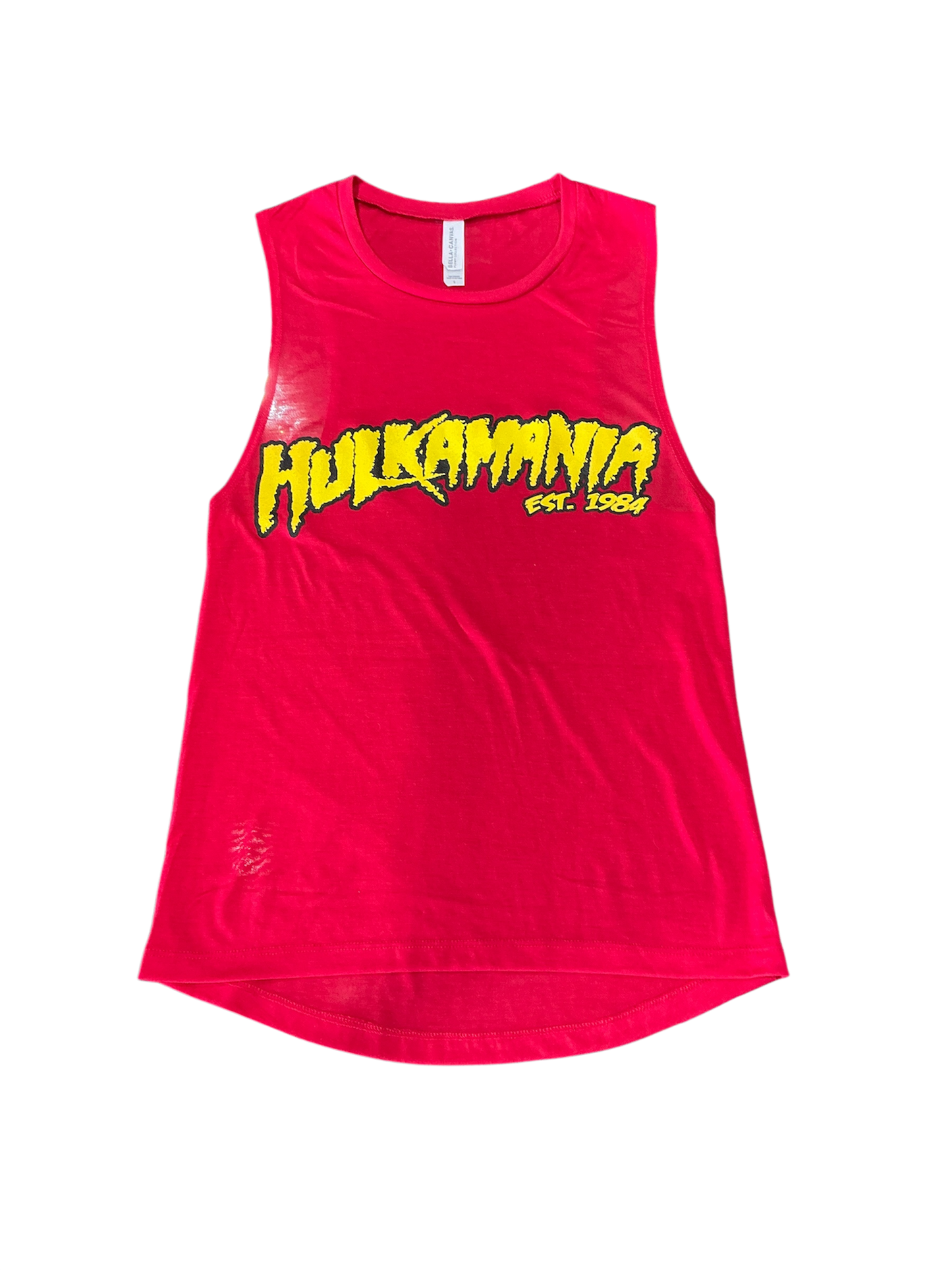 Women's Red Flowy Hulkamania Tank Top