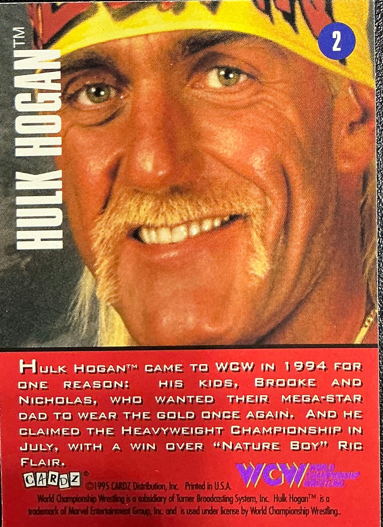 Consignment SR - WCW Main Event Hulk Hogan #2 Trading Card