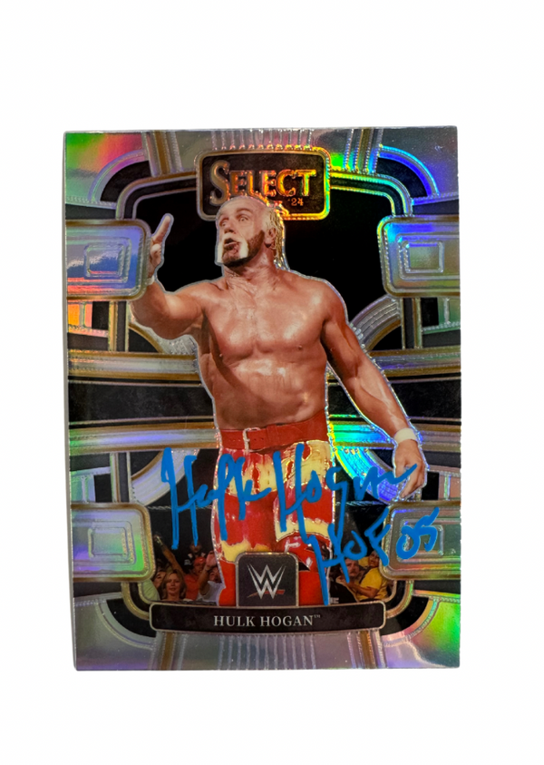 Hulk hogan WWE Monogram Trading Card Signed