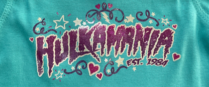 Blue Glitter Hulkamania Infant Onesie