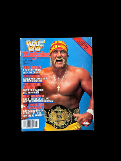 WWF Hulk Hogan Winged Eagle 1989 Unsigned Magazine