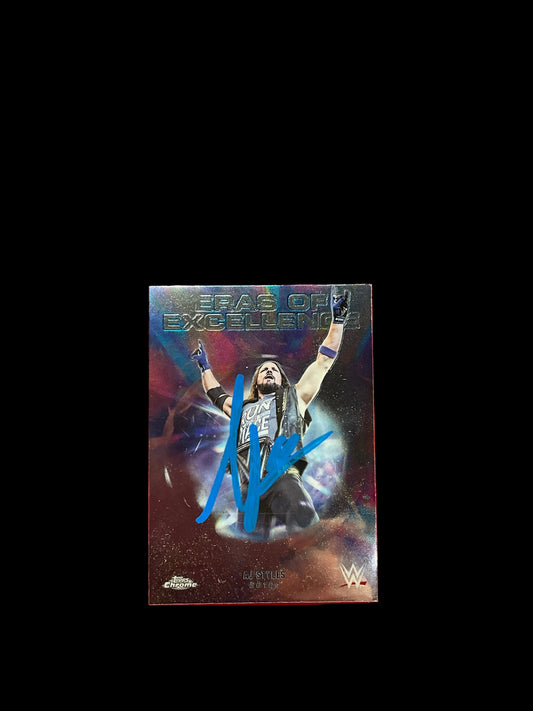 Eras of Excellence AJ Styles Signed Trading Card