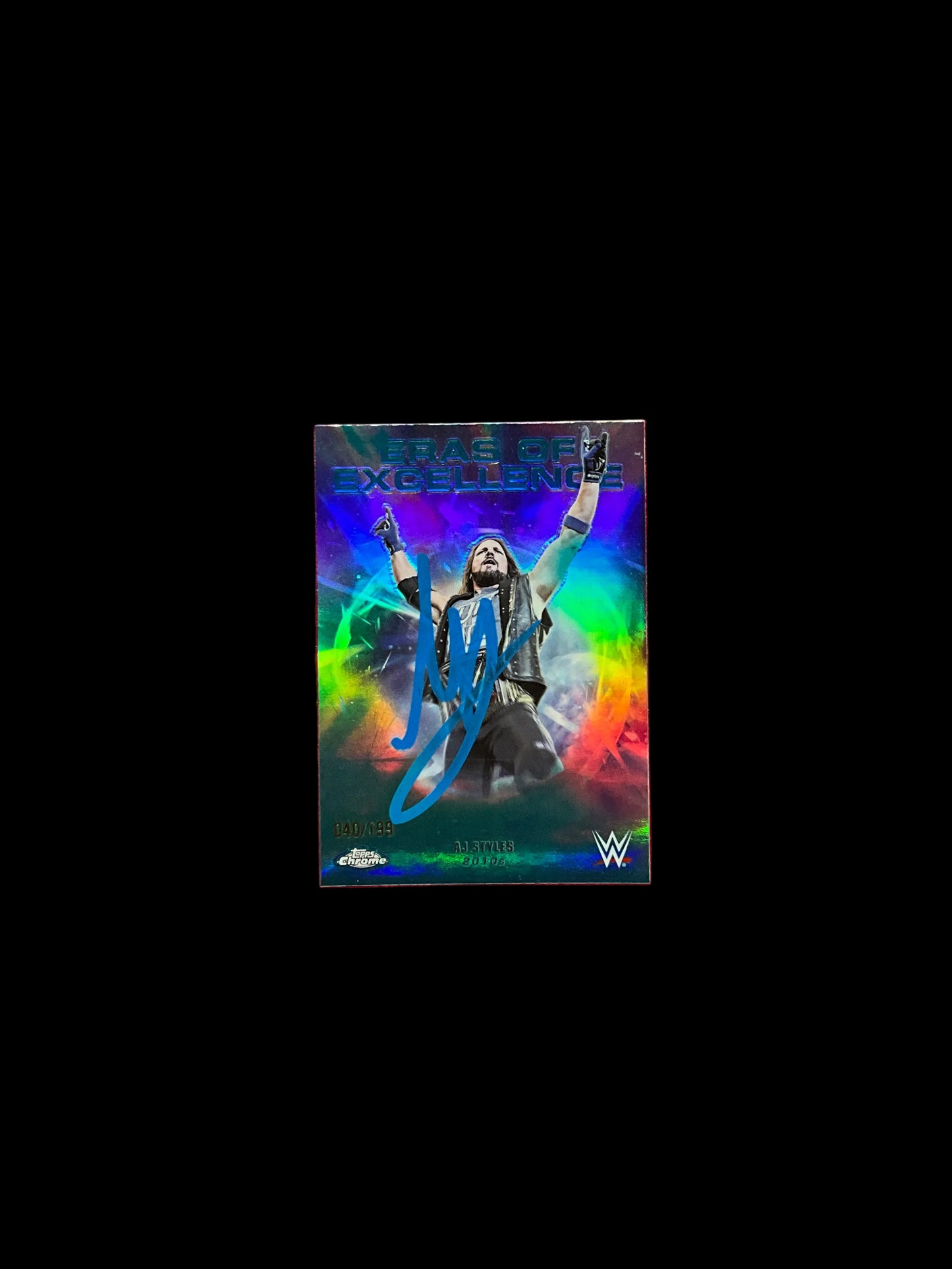 Eras of Excellence AJ Styles Signed Trading Card 040/199