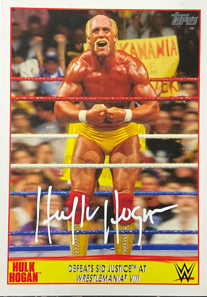 Topps Hulk Hogan 16 of 40 Champion Spotlight Signed Trading Card