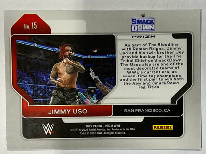 Panini Prism Jimmy Uso #15 Trading Card