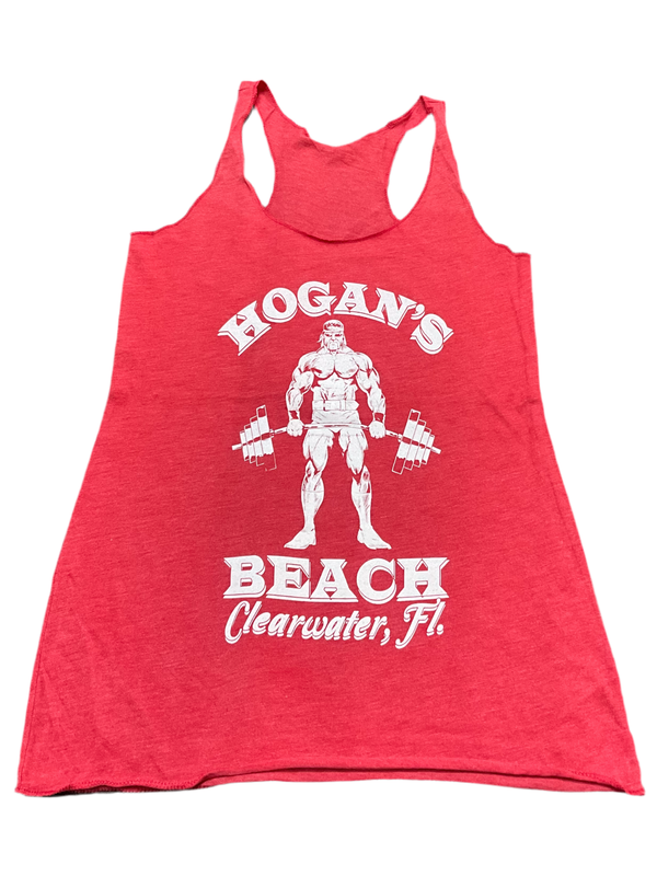 Womens Red Hogans Gym Tank Top