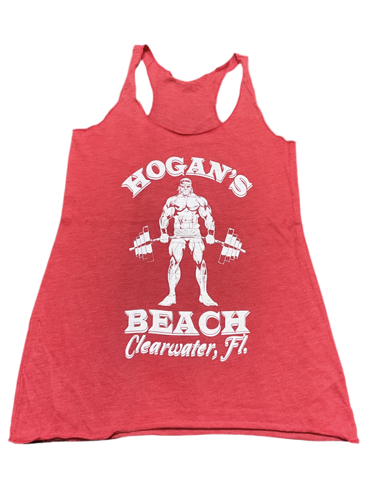 Womens Red Hogans Gym Tank Top