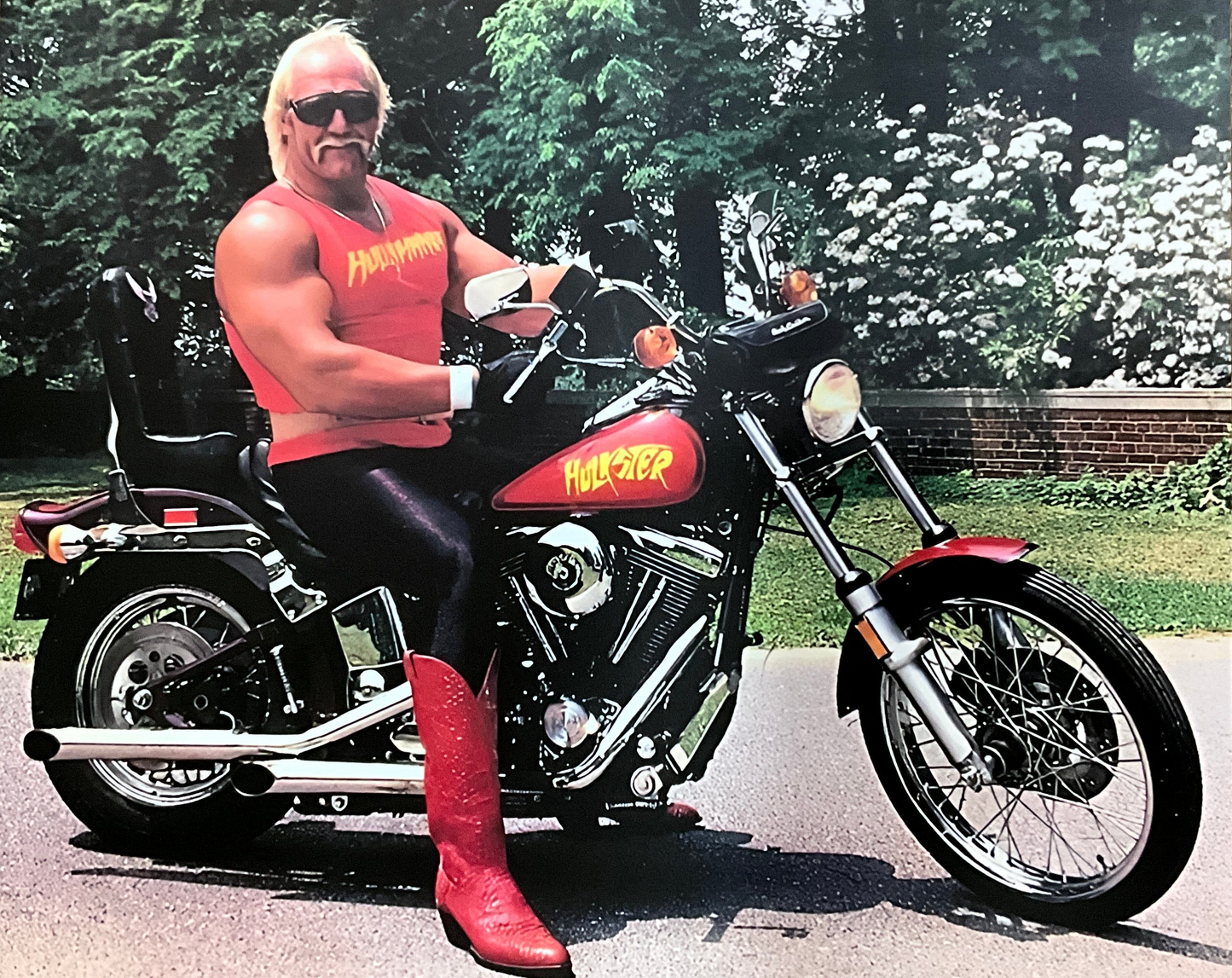 Hulkster Bike Red Boots 16x20 Unsigned Poster