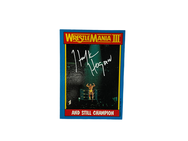 Signed Trading Card (wrestlemania 3)