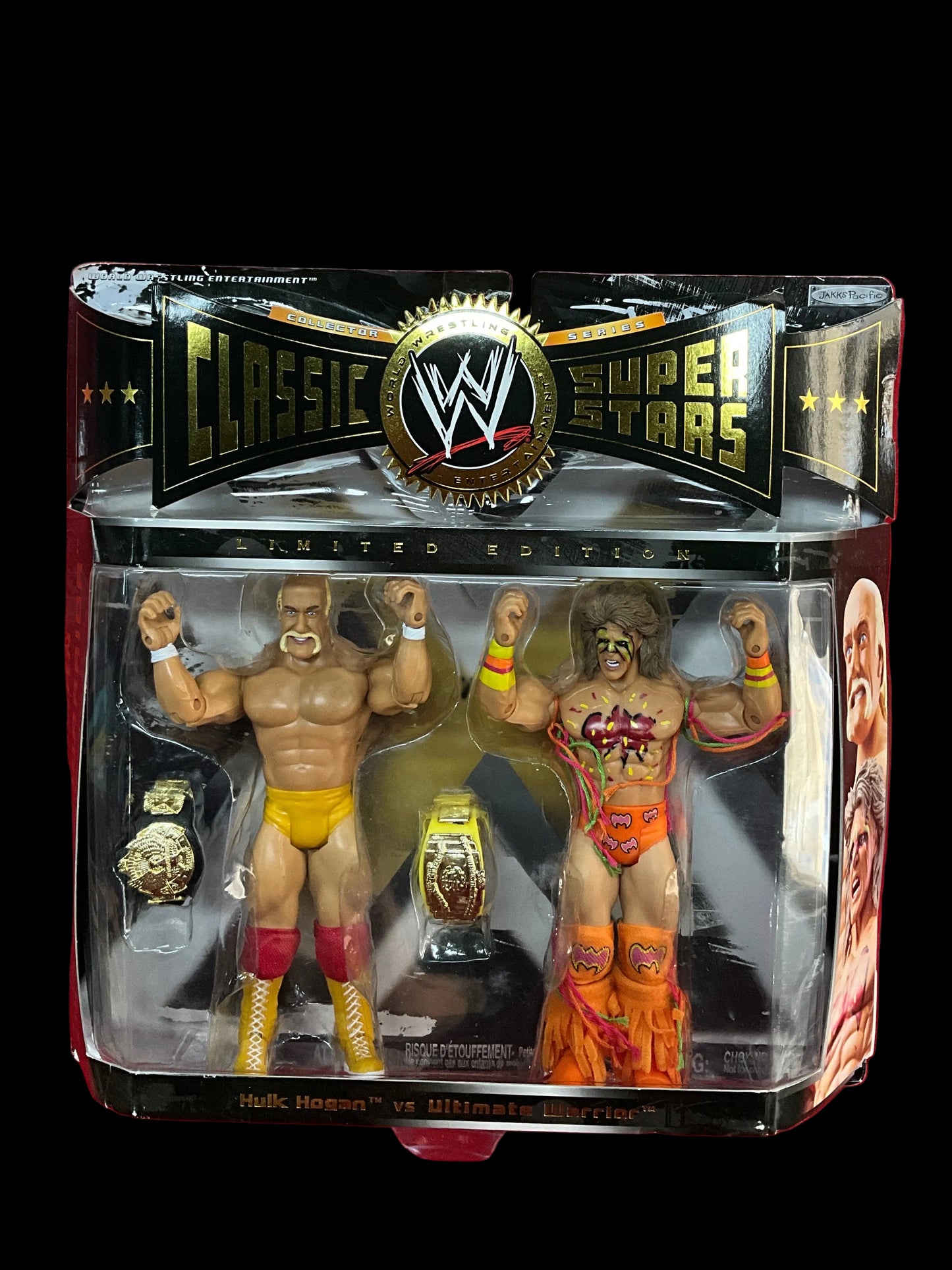 Hulk Hogan Ultimate Warrior Classic Superstars Limited Edition Unsigned Figure