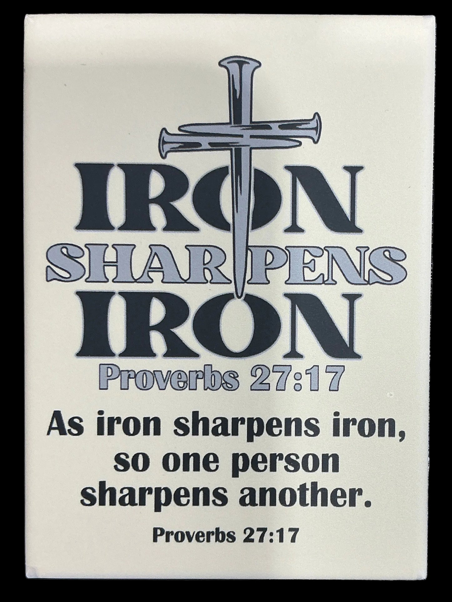 Flat Magnet Matte Iron Sharpens Iron