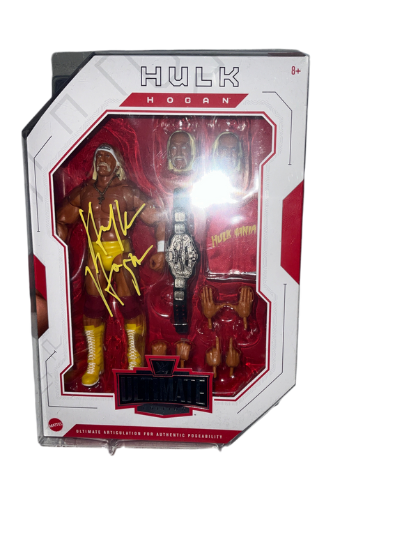 Ultimate Hulk Hogan signed Hulkamania Figure
