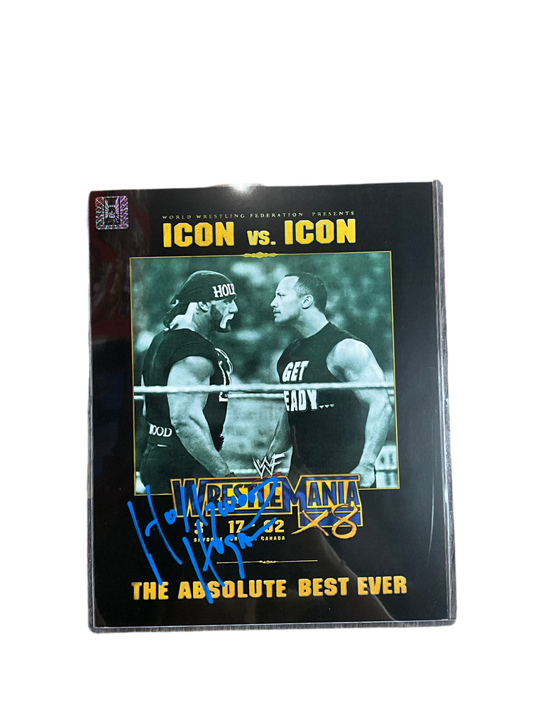 8x10 Signed Icon vs Icon Hulk Rock