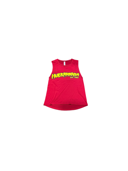 Women's Red Flowy Hulkamania Tank Top