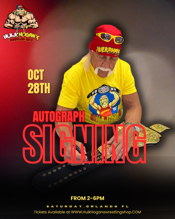 Autograph Signing October 28th Orlando  FL Hulk Hogan