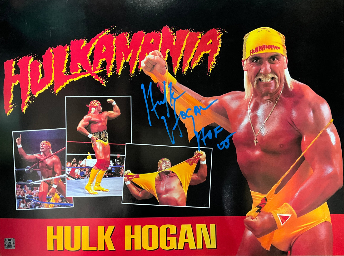 Hulk Hogan Signed Collage Poster 16x20