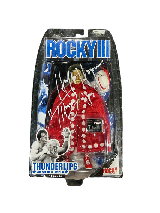 Rocky III Thunderlips Autographed Action Figure