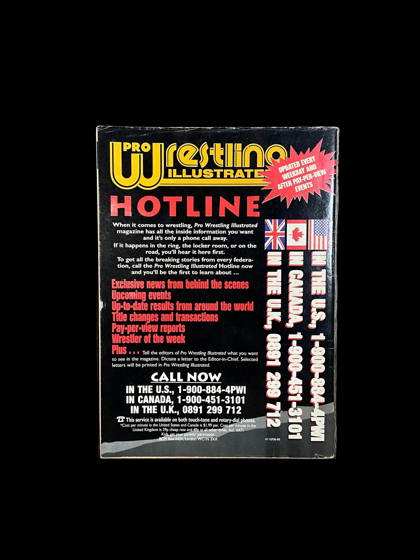 The Wrestler WCW Hulk Hogan Unsigned Magazine