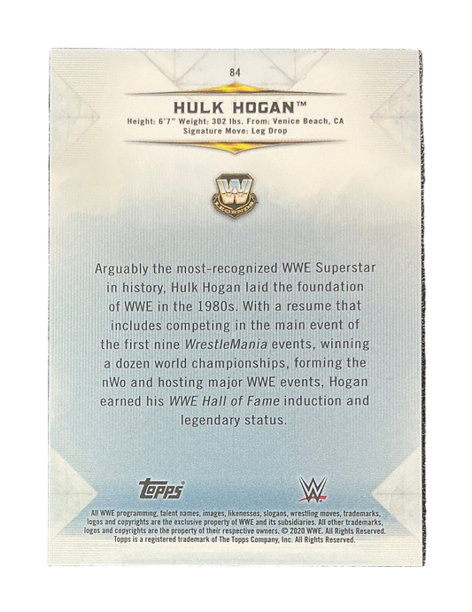 Topps WWE Legends Hulk Hogan #84 3/5 Trading Card