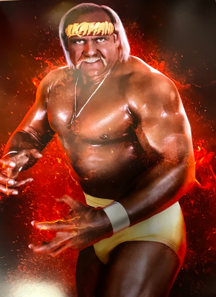 Hulk Hogan Fire Hands 18x24 Unsigned Poster