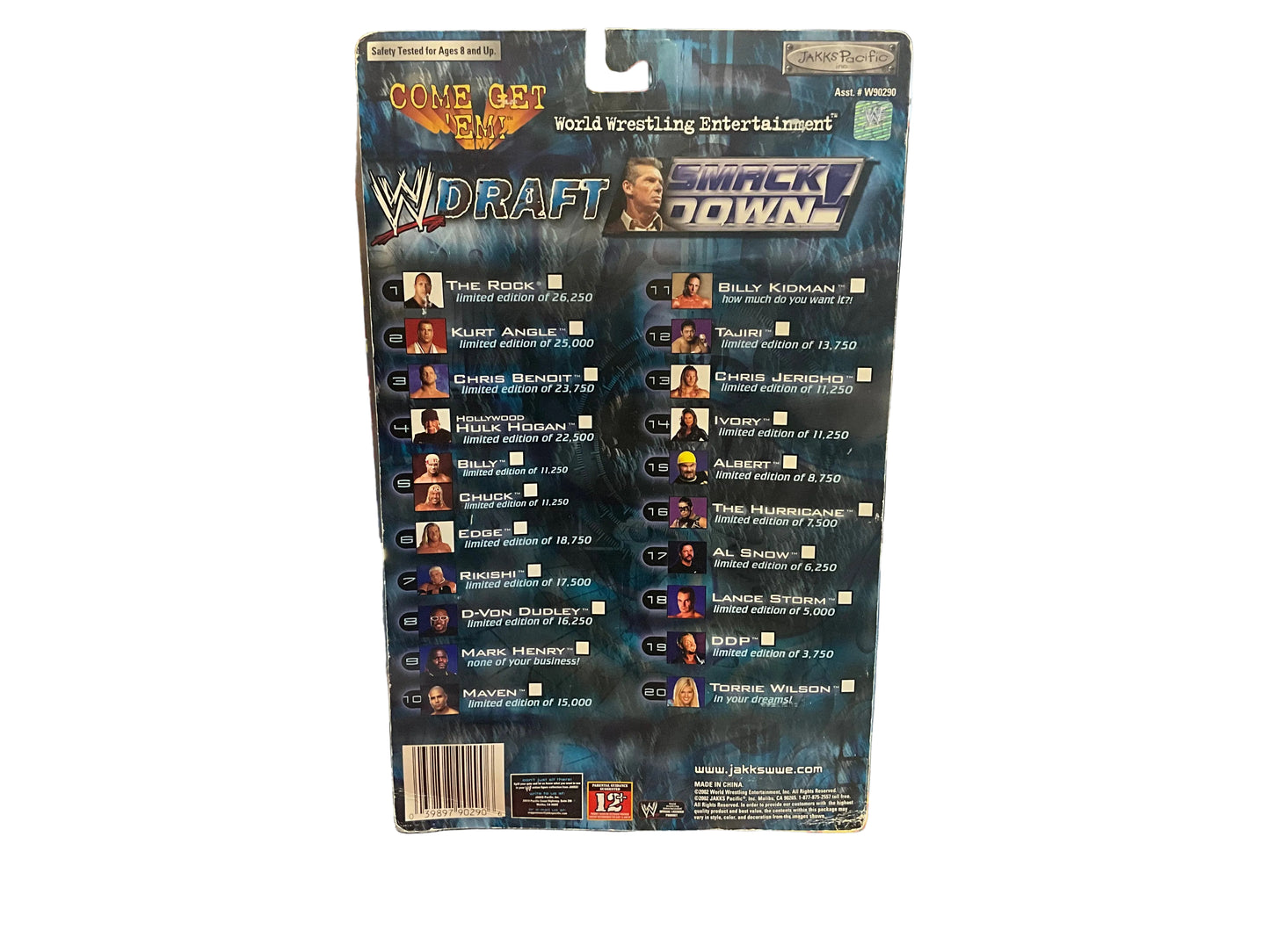 Smack Down Draft # 4 Hollywood Hulk Hogan